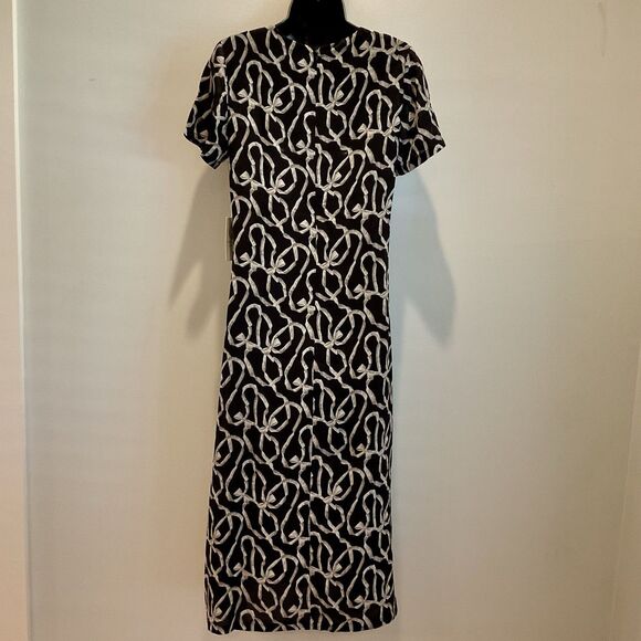 Tuckernuck‎ Hyacinth House Bow Print Maxi Dress Black XS Rowan Style Boho NEW - Picture 5 of 11